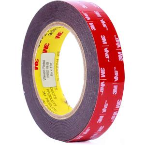 3M 5952 VHB - Cinta adhesiva: 1 pulgada. x 15 pies. (Negro)