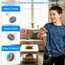 Amosfun 5 Pack Light Up Yoyo for Kids, LED Responsive Yoyo Balls, Beginner Learning Yo Yo Plastic Toys for Boys Girls, Party Favors, Classroom Prizes, Indoor Outdoor Play