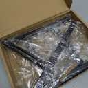 Adjustable Plant Stand Indoor Outdoor, Heavy Duty Metal Modern Plant Holder for 8-12 Inch Pots, Stable Corner Flower Pot Stand Black (Pot & Plant Not Included) (Back-2PCS)