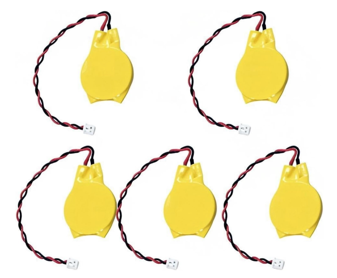 3V 2032 CMOS Battery with Wire Leads and MOLEX Connector 5PACK