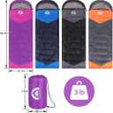 SWTMERRY Sleeping Bag 3 Seasons (Summer, Spring, Fall) Warm & Cool Weather - Lightweight, Waterproof Indoor & Outdoor Use for Kids, Teens & Adults for Hiking and Camping