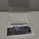 CISSOOK Clear Glitter Star Case for MacBook Air 13.6 inch 2025 2024 2022 Release A3240 A3113 A2681, Glossy Sparkly Hard Shell Case with Keyboard Cover Type C Adapter for MacBook Air 13.6" M2 M3 M4