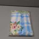 VitalCozy Set of 6 Easter Chair Cover Watercolor Bunny Flower Eggs Easter Chair Back Covers Rabbit Spring Decorative Case Buffalo Plaid Farmhouse Decorations for Kitchen Wedding Party Decor
