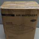 OhGeni Queen Air Mattress with Built in Pump, Inflatable Mattress Blow Up Mattress 18 Raised Comfort,Upgraded Surface Portable Bed, Air Bed for Home, Guest, Camping, Colchone Inflable, 650 lbs (18''(standard Height)black)