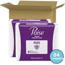 Poise Incontinence Pads, Maximum Absorbency, Long, 84 Count (2 Packs of 42) (Packaging May Vary)