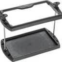 Attwood 9096-5 USCG-Approved 24 Series Heavy Duty Adjustable Hold-Down Marine Boat Battery Tray, Black (One Size)