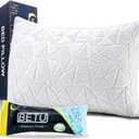BETU Cooling Pillow Queen Size, Shredded Memory Foam Cool Pillow for Hot Sleepers, Adjustable Firm Soft Support Bed Pillows Perfect for Back Neck Pain and Side Sleeping with Pillow Case Cover, White