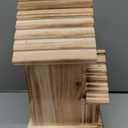 Bird Houses for Outside, Wooden Outdoor 2 Hole Bird House, Can Accommodate 2 Bird Families Suitable for Bluebird,Finch,Cardinals, Garden Hanging Birdhouse No Assembly Required