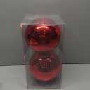 Red Shiny, 8 in, 2 Pack (X-Large, Jumbo)(SPN Decor) (Christmas, Holiday, Christmas Tree)