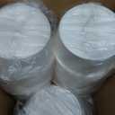 60 Pack 12 oz White Paper Ice Cream Cups with Lids, To Go Soup Containers Dessert Bowl, Microwave and Freezer Safe Food Storage Bowls for Parties, Christmas, Takeout, Picnics