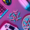 Trolli Sour Brite Crawlers, Very Berry, Sour Gummy Worm Candy, 5 Pound Bulk Bag (EXP 08/29/26)