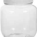 Alipis Air Tight Glass Storage Jar Wide Mouth Jar with Plastic Lid for Cereal Tea