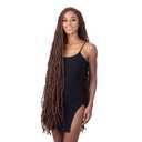 FreeTress Crochet Braids 3X Bona Loc 34" (3-pack, T30) (Top&Bottom Mix Off Black and Light Auburn T30)