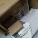 2 Pack Glass Laundry Detergent Dispenser,Sturdy glass Fabric Softener Dispenser With Leak Proof Pump,Reusable Container & Bamboo Stand-108Oz Big Laundry Soap Container For Washer Room Organization (2)