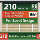 2-pack 210 Biodegradable Bamboo Air Filter Replacement MERV 11 Fit for AprilAire