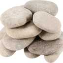 SINJEUN 16 PCS 3-4 Inch Large River Rocks for Painting, Bulk 10 lbs Craft Stones for Rock Painting, Natural River Rocks, Decoration, Smooth Painting Kindness Rocks Mandala Painting Favors