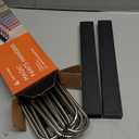 Closet Organizer Hangers Space Saving 2 Pack - 5-Tier Pants Hanger for Jeans, Shorts & Skirts | Vertical Storage Solution | Heavy Duty Black Finish