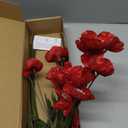 IPOPU Red Poppy Flowers 6pcs Artificial Poppies Faux Vintage Silk Flower Arrangements for Wedding Centerpieces, Home Table, Bridal Shower Party Decorations