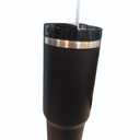 30 oz Stainless Steel Vacuum Insulated Tumbler | To Go Coffee Cup Iced Coffee Cups, Iced Coffee Sleeve, Travel Mug, Thermal Cup for Hot & Cold Drinks, Dunkin Cup (Black) | Vacuum Insulated, Thermal Mug, Hot and Cold Drinks, Dunkin Cup