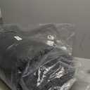 Dog Bed Round Hooded Plush Cat Cave Self Warming Pet Bed Donut Anti Anxiety Fluffy Pet Bed for Puppy and Kitty (Medium 23.6'', Dark grey)