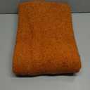 Burnt Orange Throw Blanket 50x70, Reversible Textured Fleece Blankets for Couch and Bed, Soft Warm Decorative Cozy Sofa Blanket for All Seasons