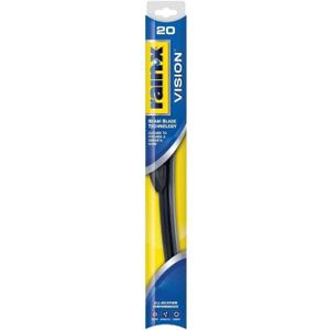 Rain-X 20'' Vision Wiper Blade, Standard Beam, All Weather Performance Curved Smooth Wipe (20)