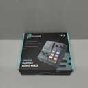 PUPGSIS Gaming Audio Mixer, Audio Interface for PC/Podcast/Streaming, Sound Board with 3.5mm/XLR Mic Input, 48V Phantom Power, Voice Changer, Live Sound Card with DJ Mixer Effects/Bluetooth/4 Channel (Black)