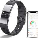 Smart Bracelet for Women Men,Wearable Activity & Fitness Tracker,All-Day Heart Rate/Stress/HRV/Step Monitor,24H Sleep Tracker,Multiple Sport Modes Smart Wristband with 2 Bands, Free APP
