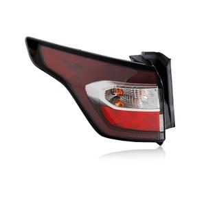 AutoZest Tail Light Assembly Compatible with 2017-2019 Ford Escape S SE SEL | Titanium Halogen Outer Taillights Rear Brake Lamp Signal with Bulbs and Harnesses Left Driver Side FO2805116 GJ5Z13405C
