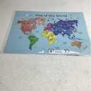 MWB World Map Wall Art Poster for Kids - Educational Map Posters for Kids includes Countries, States, Capitals & Pictures | Perfect for Classroom Decor or Home | 18" x 24" Laminated Durable Poster
