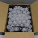 Faswin 100 Pack Practice Golf Balls, Plastic Golf Training Balls 41mm Hollow Airflow Golf Balls for Driving Range, Swing Practice, Indoor Outdoor Use, White