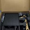 2 Handle Shower Faucet Set with Tub Spout Two Handles Tub Shower Faucet Set Bathtub Shower Faucet Combo Matte Black