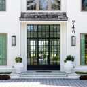 DEWEL House Numbers for Outside, 8 Inch Modern Floating Address Numbers for Farmhouse, Street, Front Door (Number 4)