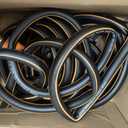 Garden Hose 25 ft x 5/8", NON-EXPANDING Flexible Water Hose, Kink Resistant Lightweight Hybrid Hose-Black Orange