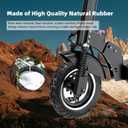 10x2.70-6.5 Solid Tire, 10 inch Tires Replacement, 70/65-6.5 Scooter Tubeless Solid Tire, for Emove Cruiser, Hiboy Max3, Hover-1 Alpha, Evercross H5, Boyueda 5600 Watt Electric Scooter (2 Pack)