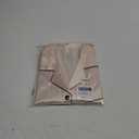 TinyChoice 3 Piece Silk Satin Pajamas Set for Women Soft Short Sleeve Pjs Silky V Neck Sleepwear, S