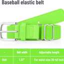 Baseball Socks and Belt Combo Set for Youth Boys Girls Adult, Softball Tball Belt Socks with Elastic Belts (Green, S)