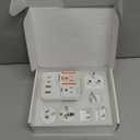 2000W Voltage Converter US to Europe for Hair Dryers, 7-in-1 220V to 110V Converter for European Travel with 3 AC/2 USBA/2 USBC Ports (PD20W) (White)