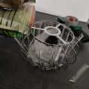 Semi-Flush Mount Ceiling Light Small Drum Chandelier for Bedroom Foyer Entryway Ceiling Lighting Fixture