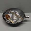 Teewe Carbon Steel Wok Traditional Hand Hammered - 13.4" Chinese Woks Round Bottom Wok Pan Set with 8 Pcs Cookware Accessories