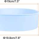 HARFINGTON 3 Pcs Round Cake Pans 7.8" Nonstick Quick Release Silicone Cake Mould Bakeware Tools for Baking Cupcakes Bread Pizza, Blue