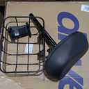 C1 Electric Scooter with Seat for Adults, 300W Motor, 20-Mile Range, 15.5 MPH, Foldable Commuter E-Scooter with Basket for Grocery, Pets, and Daily Commute Classic Black