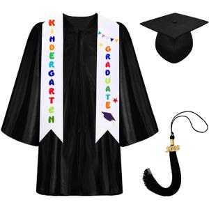 2026 Kindergarten Graduation Cap and Gown Tassel Set for Kindergarten Preschool Toddler Children, 30