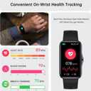 Health Fitness Tracker, Smart Watch with 24/7 Heart Rate and Blood Oxygen Monitor, Sleep Tracker with IP68 Waterproof, Activity Tracker Pedometer Step Counter for Women Men