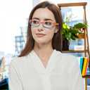Kerecsen Reading Glasses 5 Pairs Fashion Ladies Readers Spring Hinge with Pattern Print Eyeglasses for Women (Mix Color -2, 1.75)