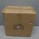 MAYNA Modern Nickel Semi Flush Mount Ceiling Light Fixture, 1-Light Glass Ceiling Light, Hallway Light Fixtures Ceiling Mount for Kitchen Entryway Bedroom Laundry Room