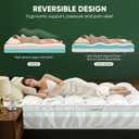 Queen Mattress Topper, Dual Layer 4.5" Memory Foam Mattress Topper with 2" 1250GSM Cooling Mattress Pad (Breathable Viscose Made from Bamboo) & 2.5" Gel Memory Foam. Deep Pocket Comfort Bed Topper