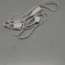 White Extension Cord 10+ Ft 3-Prong 3-Outlet Extension Wire- Space-Saving Flat Angled for Indoor Use by Bindmaster- UL-Listed