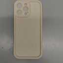 MZELQ for iPhone 16 Pro Max Case, Silicone Wave Ripple Cute Pattern, Camera Protection Soft Slim Shockproof for Girls Women -White