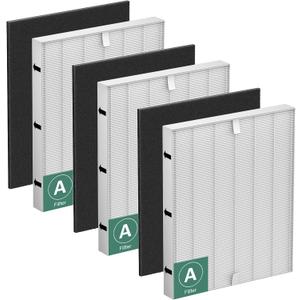 115115 Filter A Replacement Compatible with Winix PlasmaWave Air Purifier C535 5300 5300-2 6300 6300-2 5000 9000 C909 AM90,3 Pc Size 21 Main Filters and 3 Pc Carbon Pre-filters,By Improvedhand